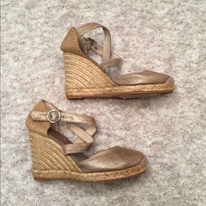 ⚡️Bettye Muller Metallic Espadrlles -Anthropologie